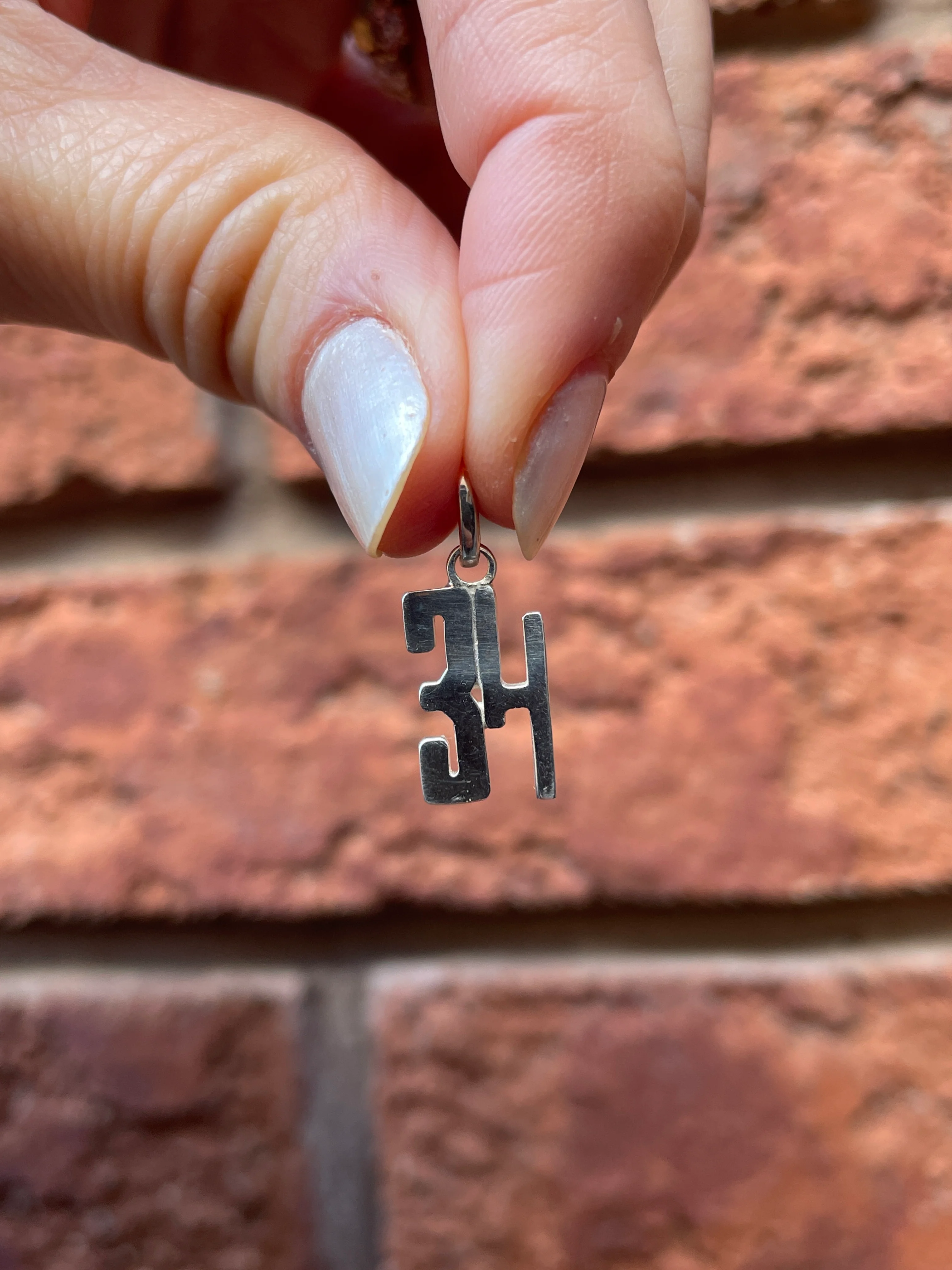 Sterling Silver Custom Jersey Number - Image 10