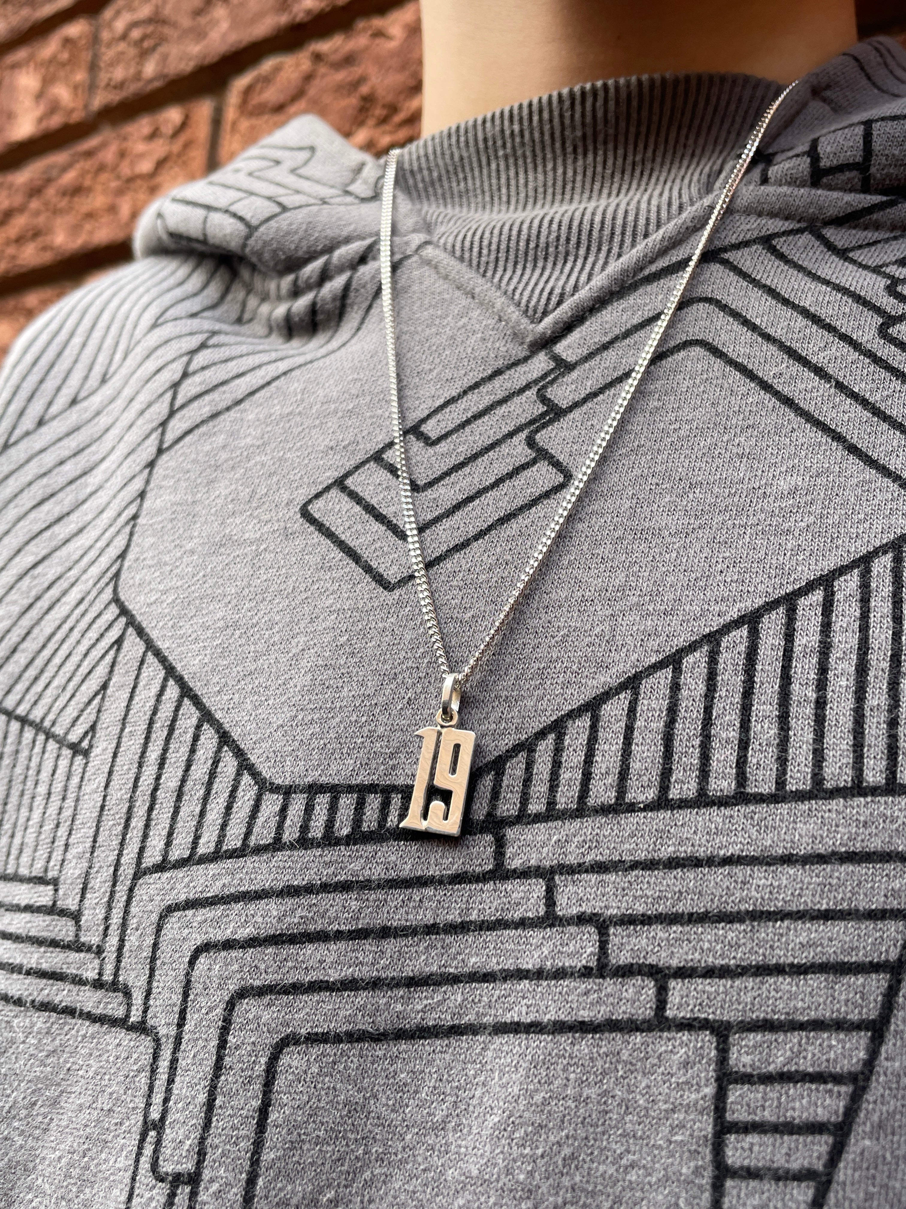 Sterling Silver Custom Jersey Number - Image 12