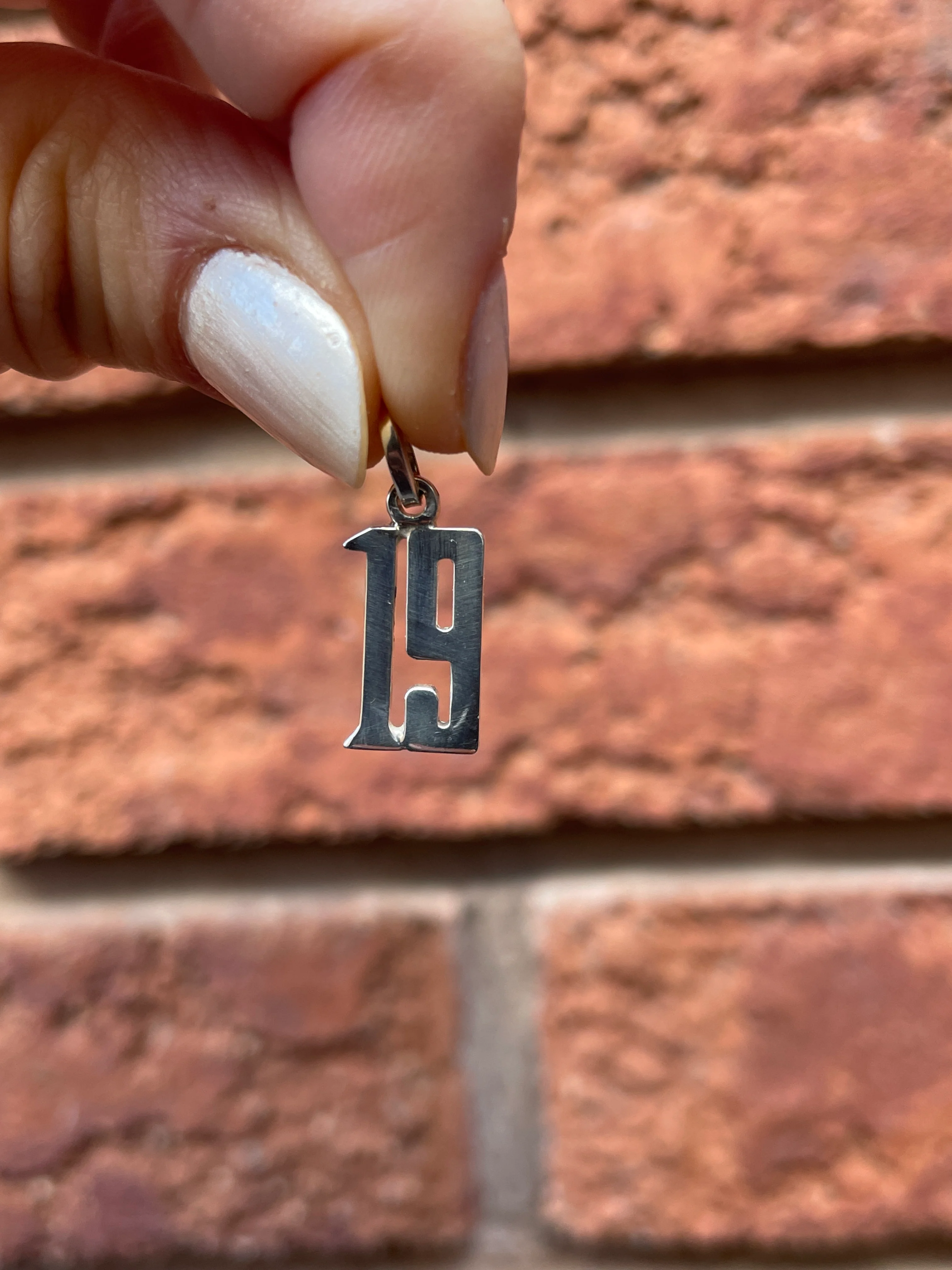 Sterling Silver Custom Jersey Number - Image 9